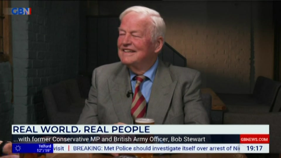 Broadcast still at 17m. GB News, New: Lee Anderson's Real World, 25 September 2026.
