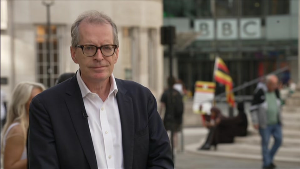 Broadcast still at 18m 30s. BBC One, BBC News and Weather, 25 September 2026.
