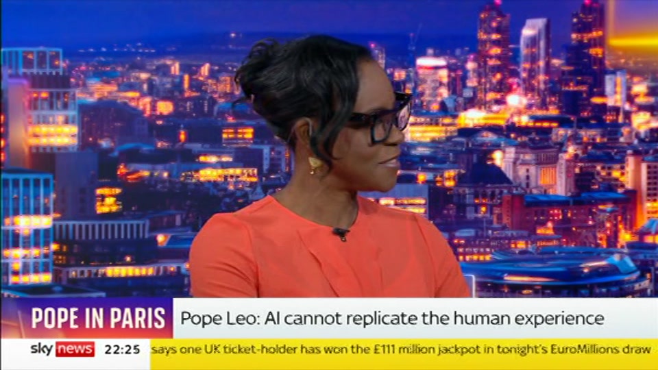Broadcast still at 25m. Sky News, The Wrap With Gillian Joseph, 25 September 2026.