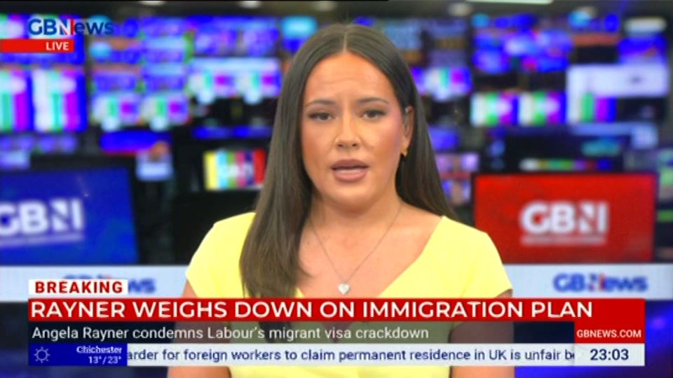 Still from GB News at 3:00