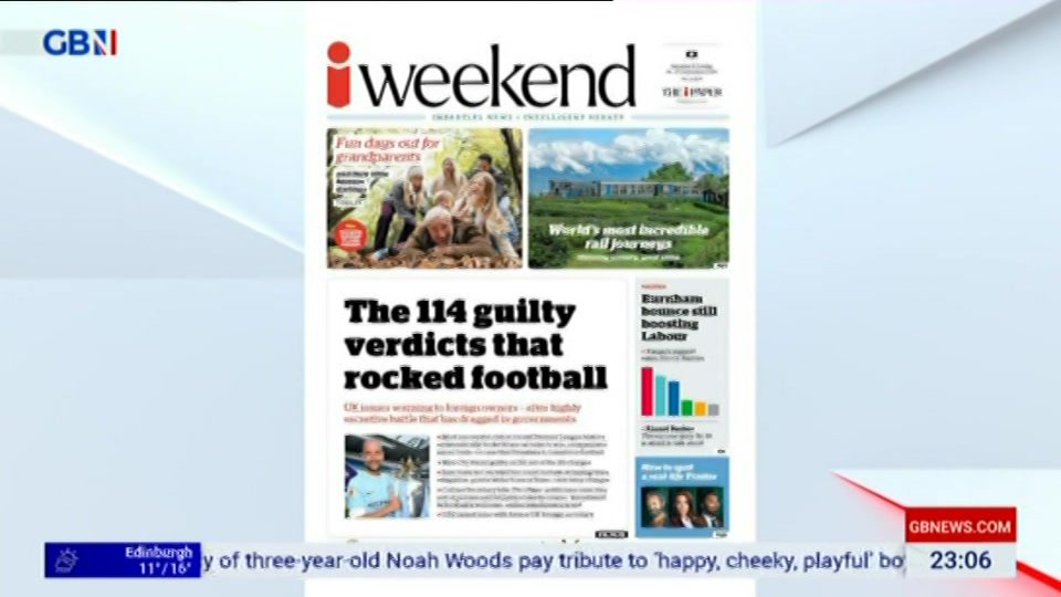 Still from GB News at 6:00