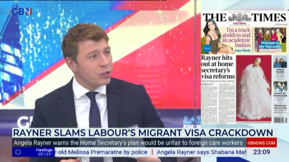 Broadcast still at 9m. GB News, New: Patrick Christys Tonight Late..., 25 September 2026.
