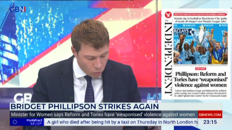 Still from GB News at 15:00