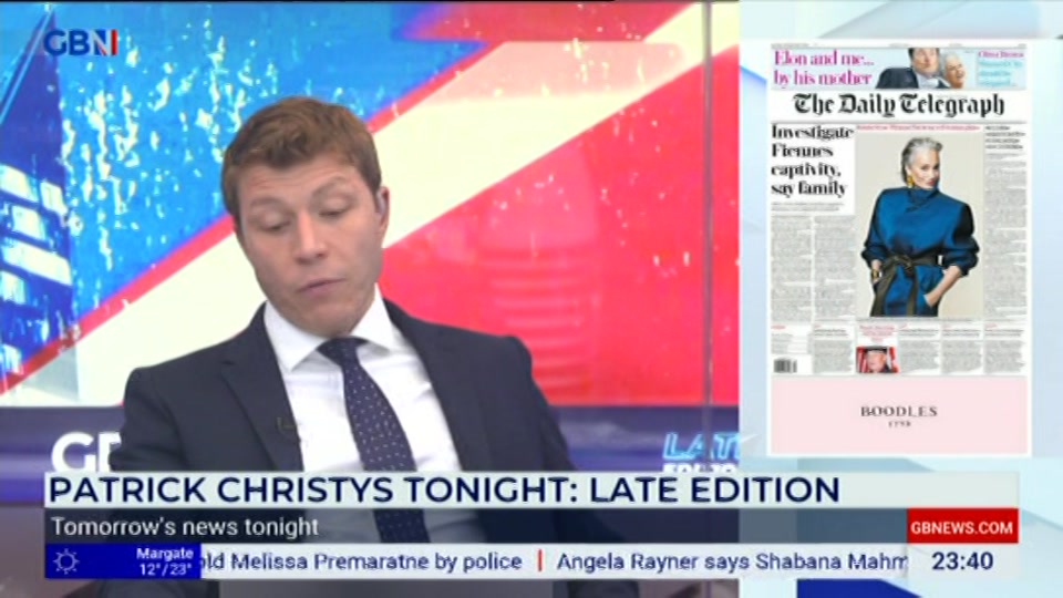 Still from GB News at 40:00