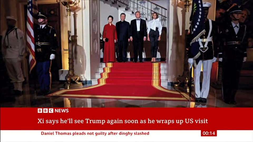 Broadcast still at 14m 30s. BBC News, 25 September 2026.