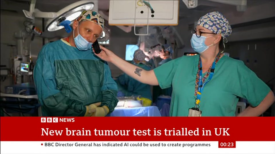 Broadcast still at 23m. BBC News, 25 September 2026.