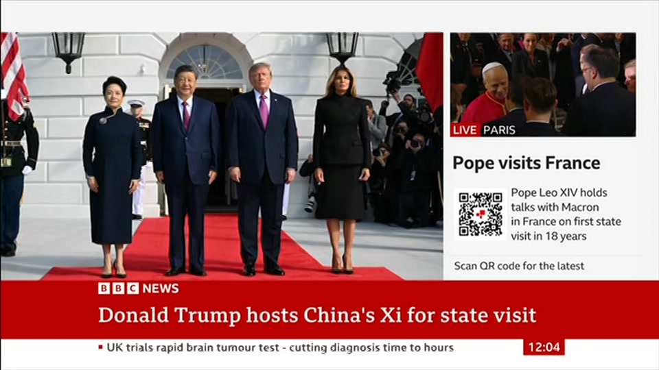 Broadcast still at 4m 30s. BBC News, BBC News Now, 25 September 2026.