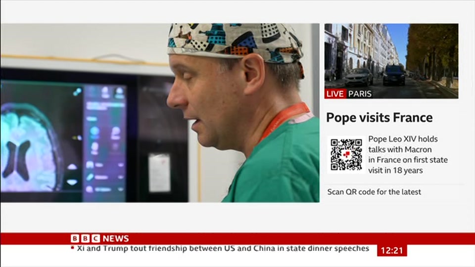 Still from BBC News at 21:30