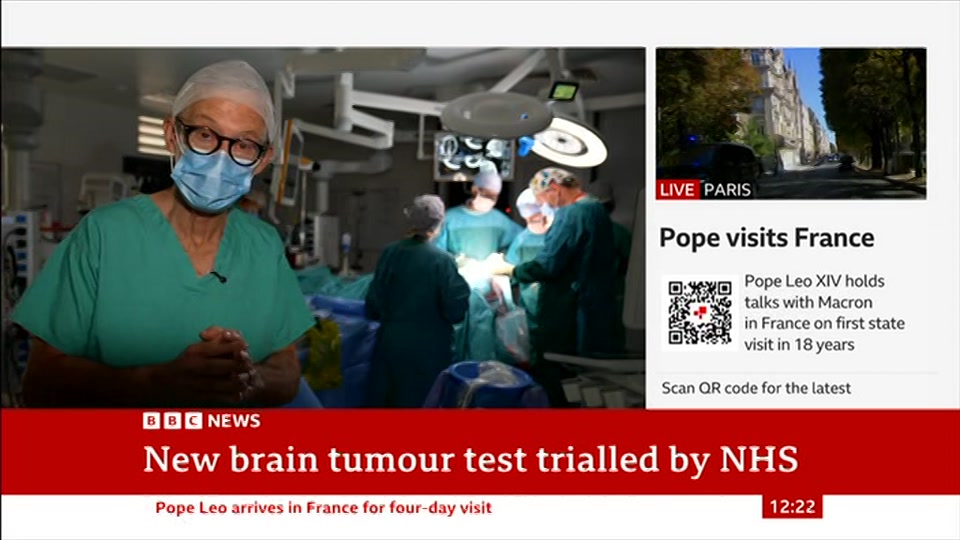 Still from BBC News at 22:00