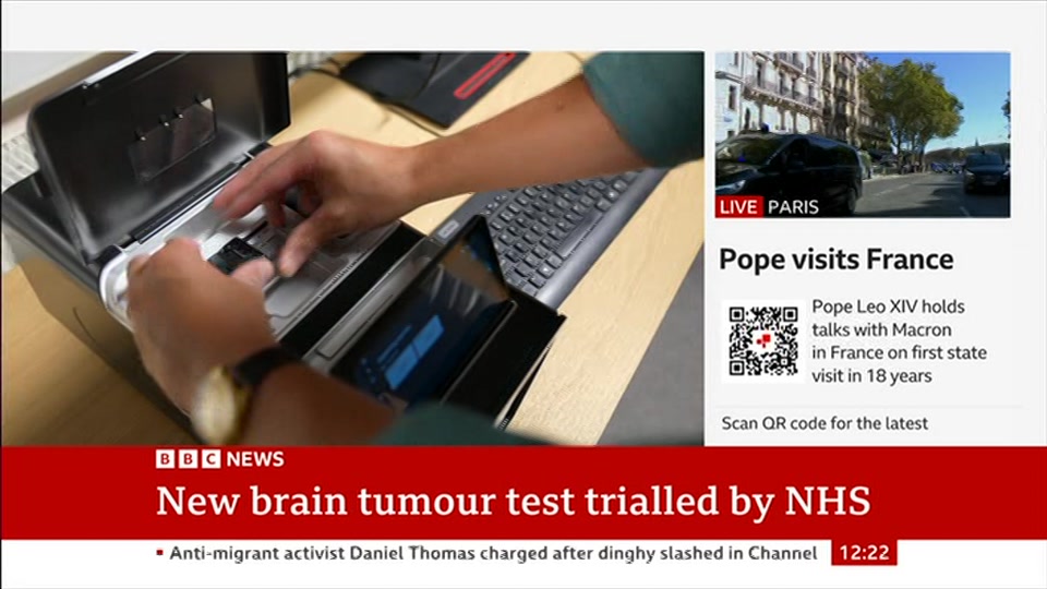Broadcast still at 22m 30s. BBC News, BBC News Now, 25 September 2026.