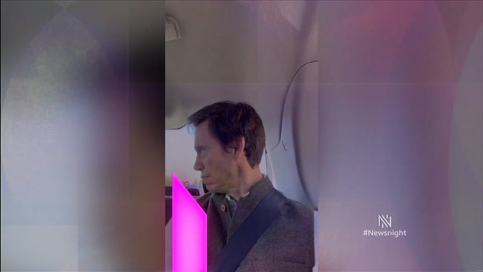 Broadcast still at 6m. BBC Two, Newsnight, followed by Weather, 25 September 2026.