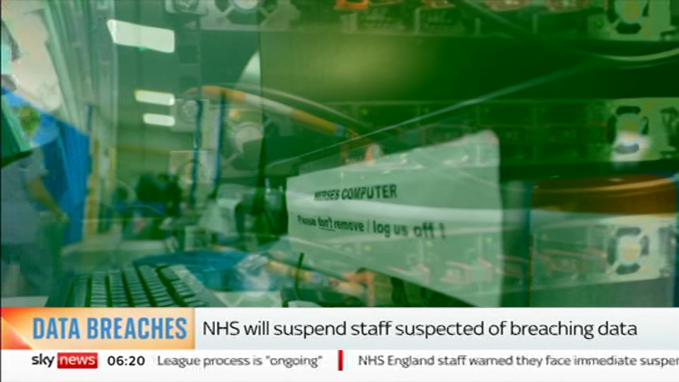 Still from Sky News at 20:30