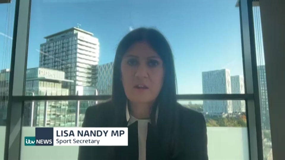 Broadcast still at 3m. ITV, ITV Evening News, 26 September 2026.