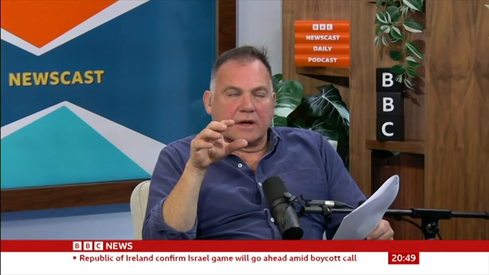 Still from BBC News at 19:30