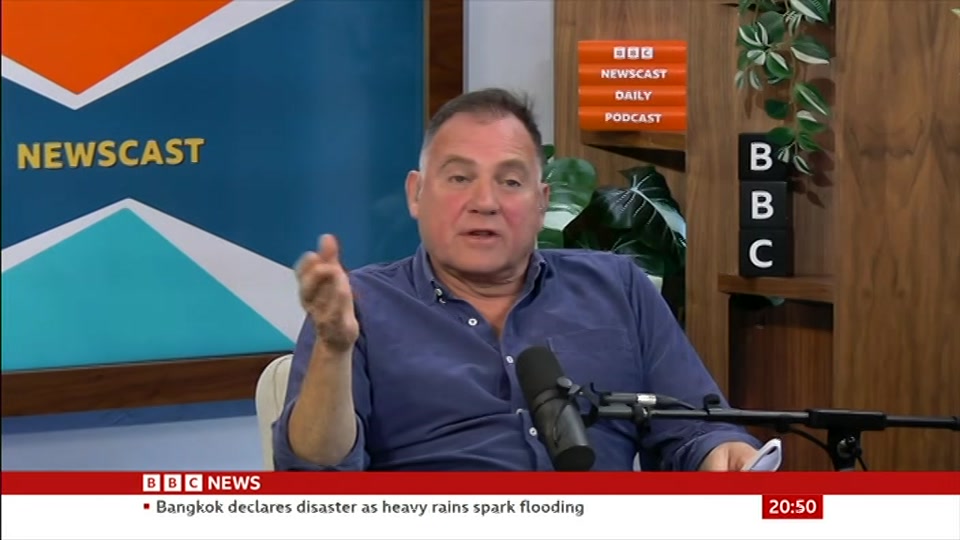 Still from BBC News at 20:00