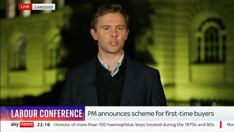 Still from Sky News at 18:30