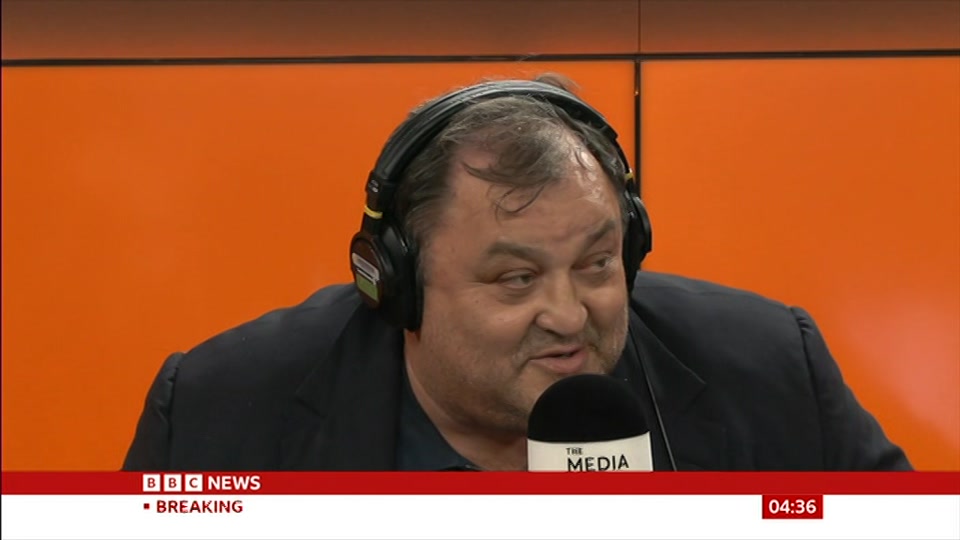Broadcast still at 6m. BBC News, The Media Show, 26 September 2026.