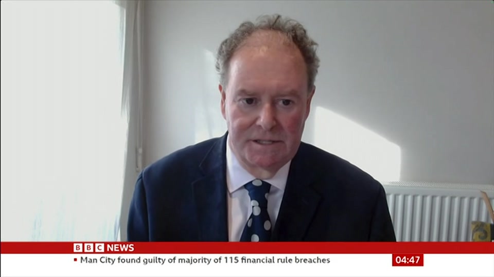 Still from BBC News at 17:00
