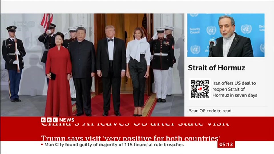 Broadcast still at 13m. BBC News, 26 September 2026.