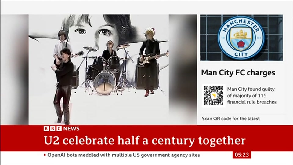 Still from BBC News at 23:00