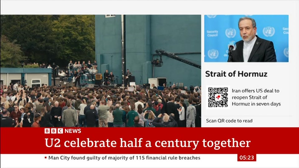 Still from BBC News at 23:30