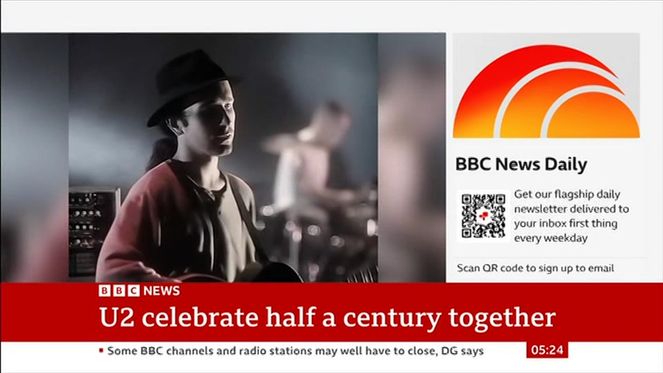 Broadcast still at 24m. BBC News, 26 September 2026.