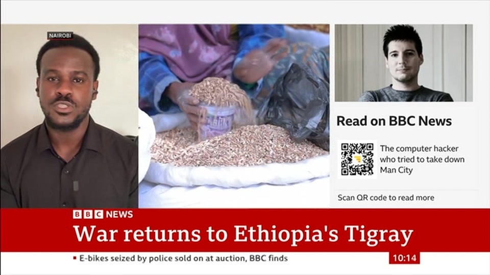 Still from BBC News at 14:00