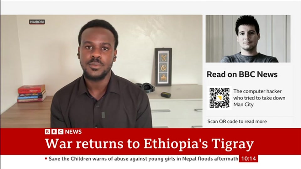 Broadcast still at 14m 30s. BBC News, 26 September 2026.