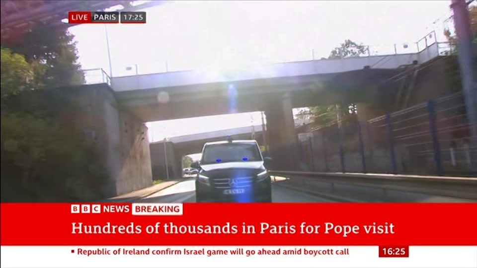 Broadcast still at 25m. BBC News, 26 September 2026.