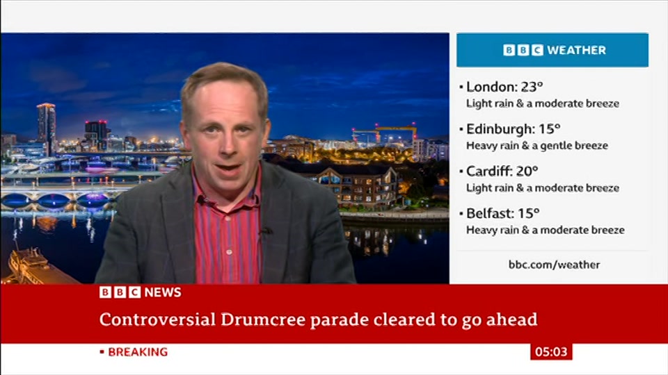 Still from BBC News at 3:30