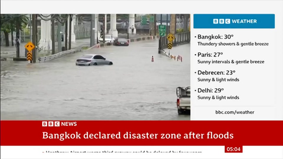 Still from BBC News at 4:00