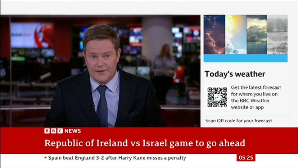 Broadcast still at 25m. BBC News, 27 September 2026.