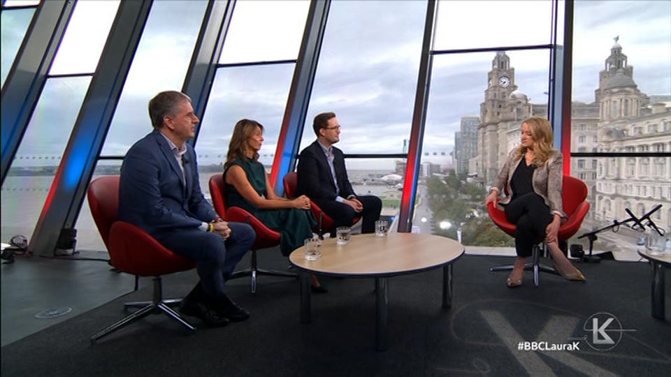 Broadcast still at 38m. BBC One, Sunday with Laura Kuenssberg, 27 September 2026.