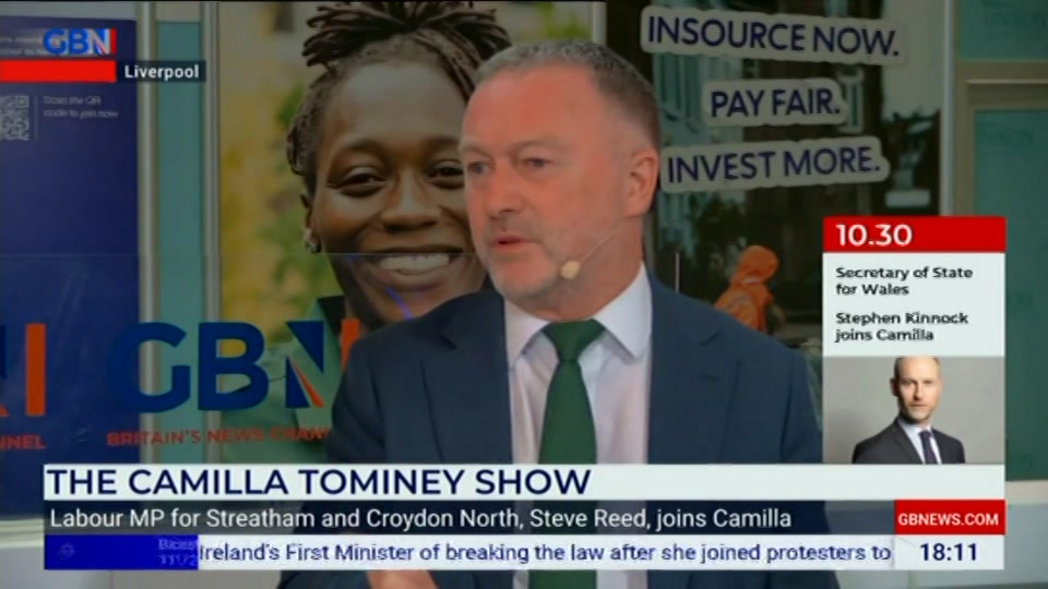 Still from GB News at 11:00