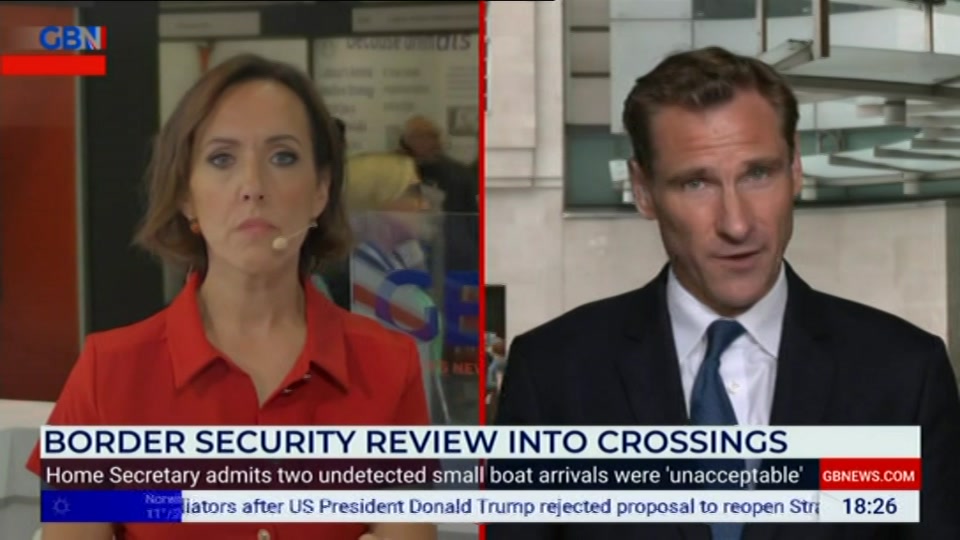 Broadcast still at 26m. GB News, New: The Camilla Tominey Show..., 27 September 2026.