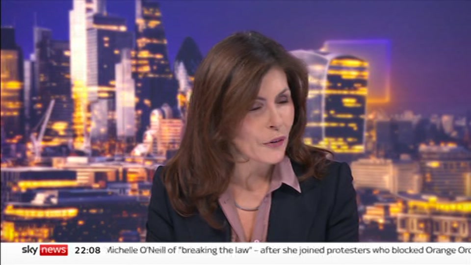 Broadcast still at 8m. Sky News, The Wrap With Gillian Joseph, 27 September 2026.