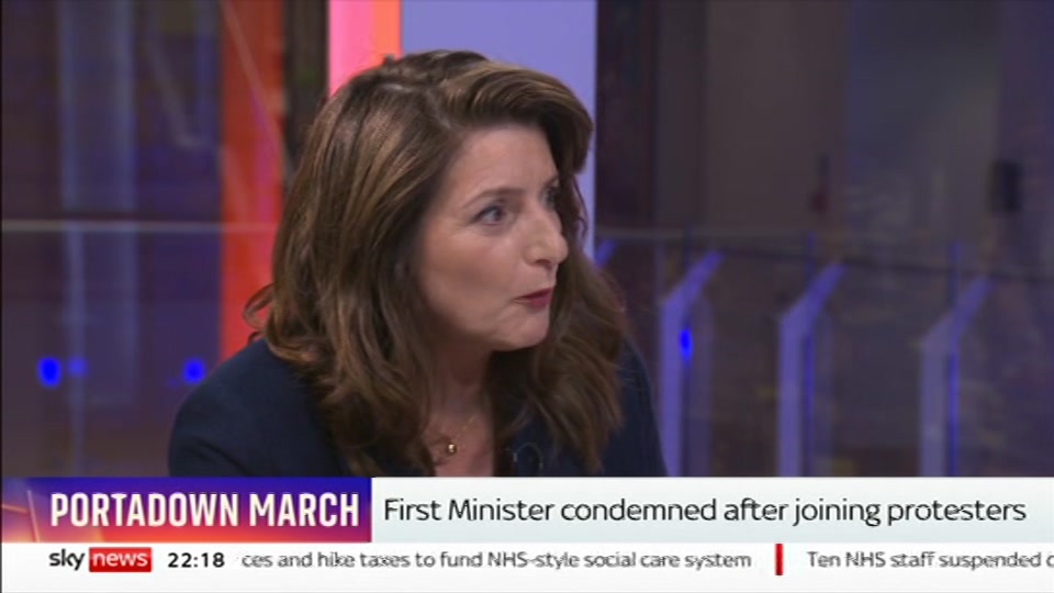 Broadcast still at 18m. Sky News, The Wrap With Gillian Joseph, 27 September 2026.