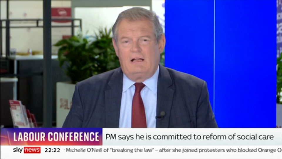 Still from Sky News at 22:30