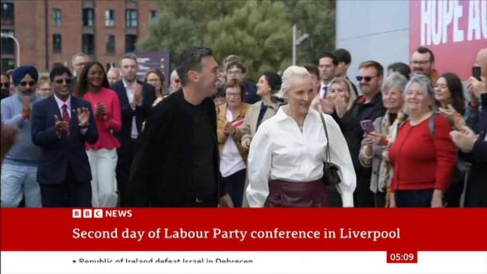 Still from BBC News at 9:00