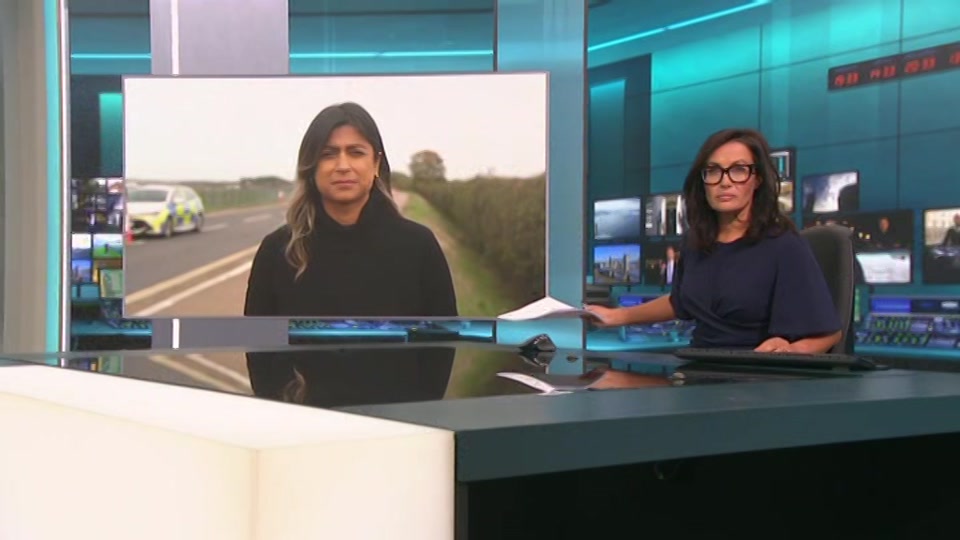 Broadcast still at 3m 30s. ITV, ITV Lunchtime News, 28 September 2026.