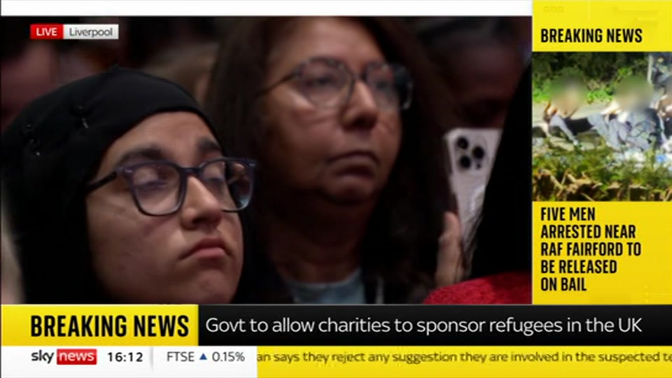 Broadcast still at 12m 30s. Sky News, Sky News Today with Jayne Secker, 28 September 2026.