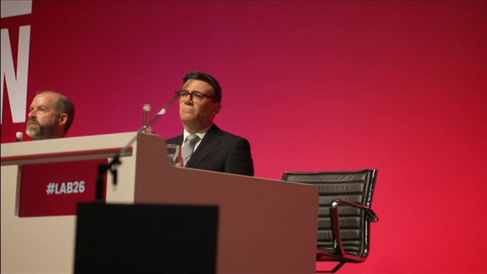 Broadcast still at 9m. BBC One, BBC News, 28 September 2026.