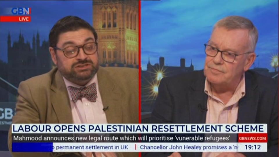Still from GB News at 12:00