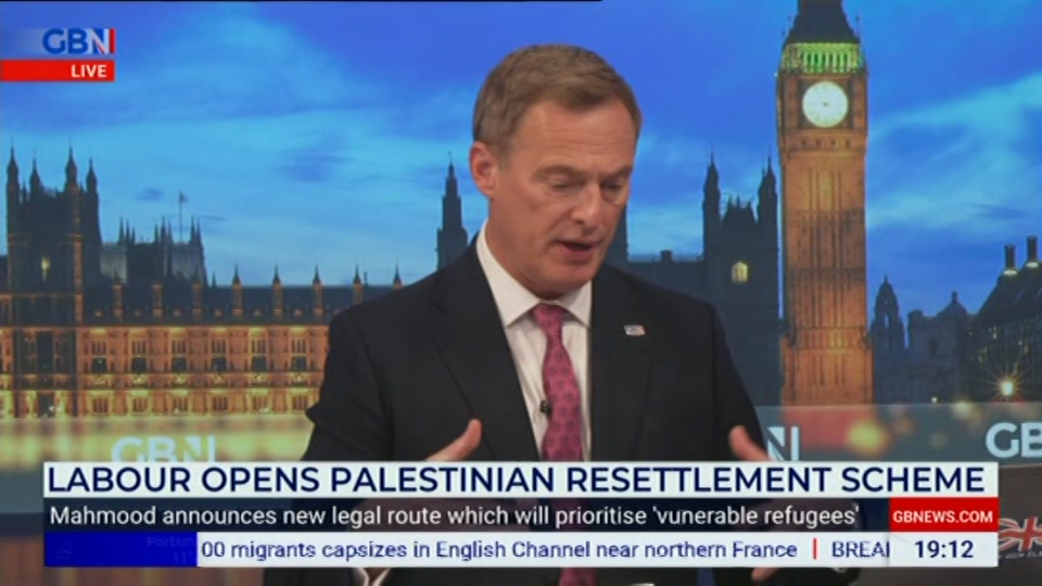 Still from GB News at 12:30