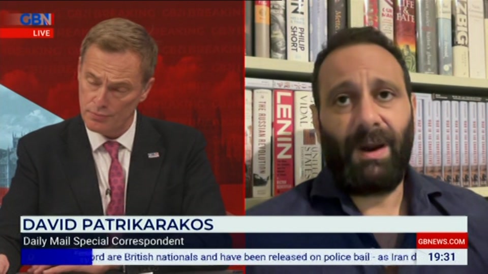 Broadcast still at 31m. GB News, New: Farage, 28 September 2026.