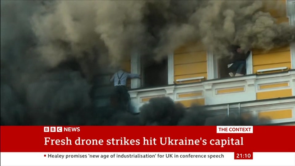 Still from BBC News at 10:00