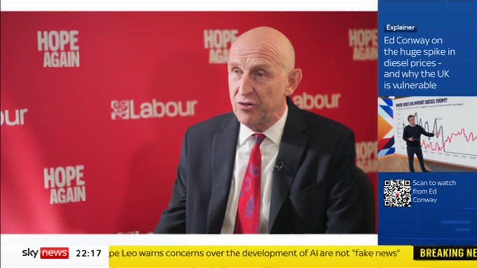 Still from Sky News at 17:00