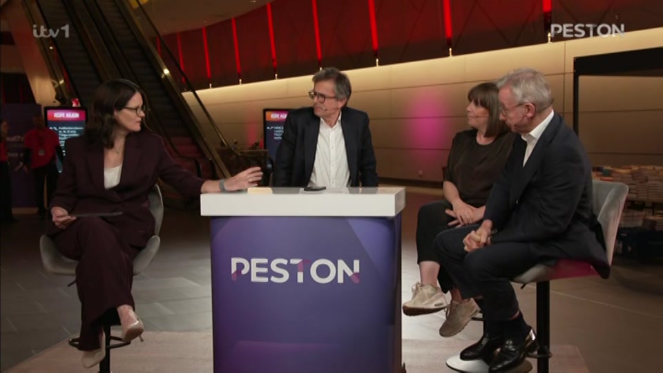 Broadcast still at 39m. ITV, New: Peston, 28 September 2026.