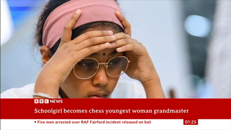 Broadcast still at 25m. BBC News, 29 September 2026.