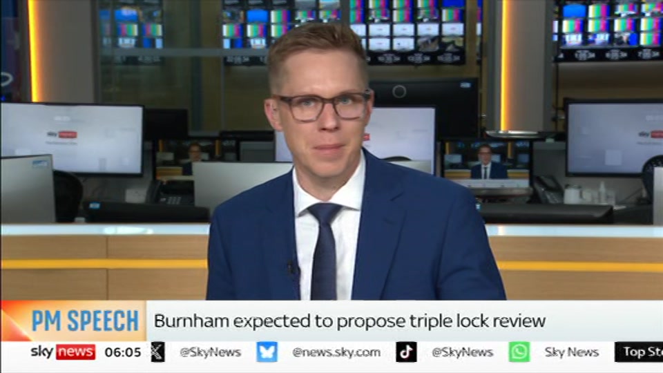 Still from Sky News at 5:30